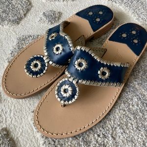 Navy Blue Jack Rogers sandals